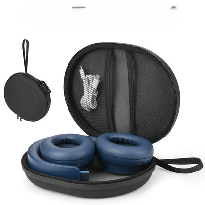 EVA Headphone Storage Box with Dual Accessory Mesh Compartments