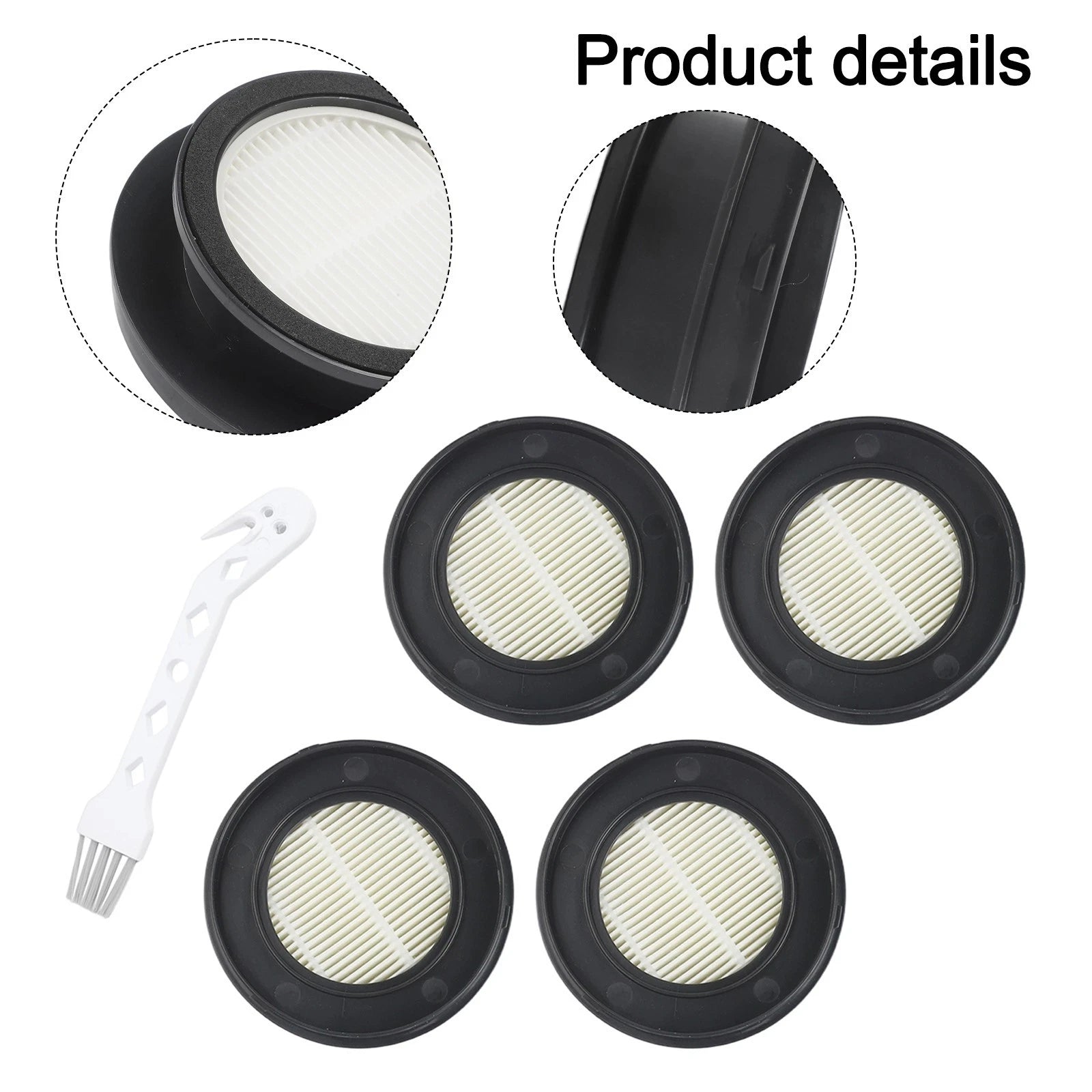 HEPA Vacuum Filter for ABS Frame (0.3 Microns, 99.97% Capture)