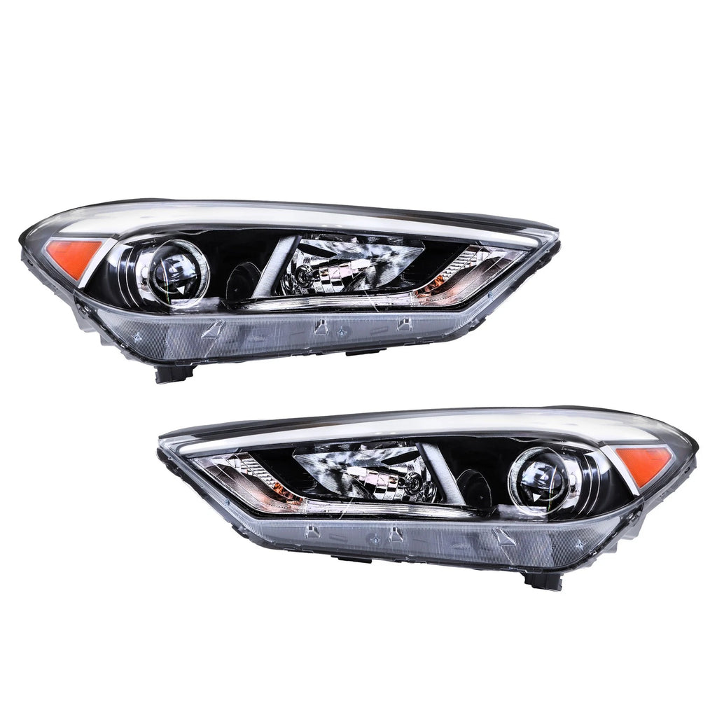 Headlight Assembly for Hyundai Tucson (2016–2018) Halogen, Driver & Passenger