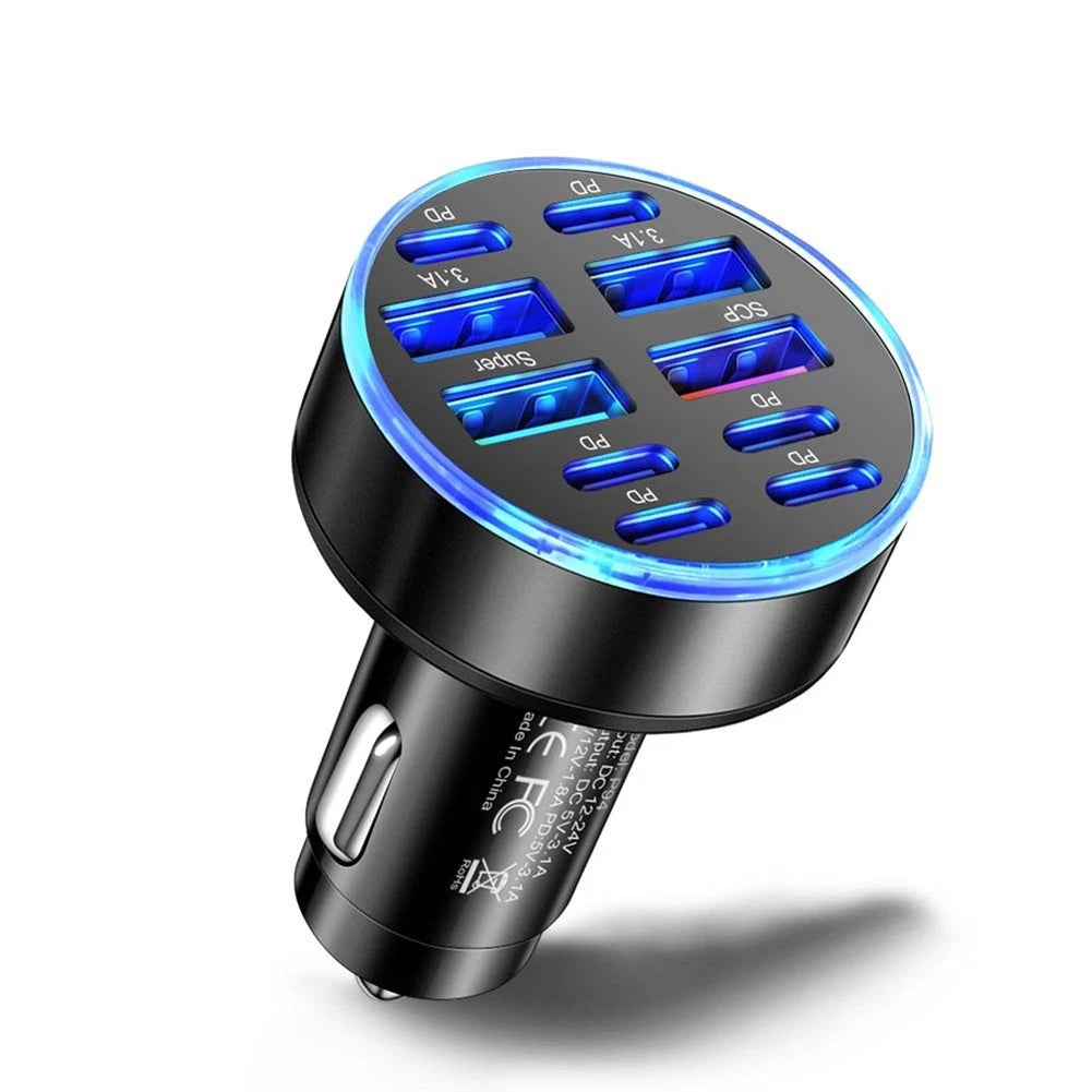 10 Port Car Charger for Multiple Devices