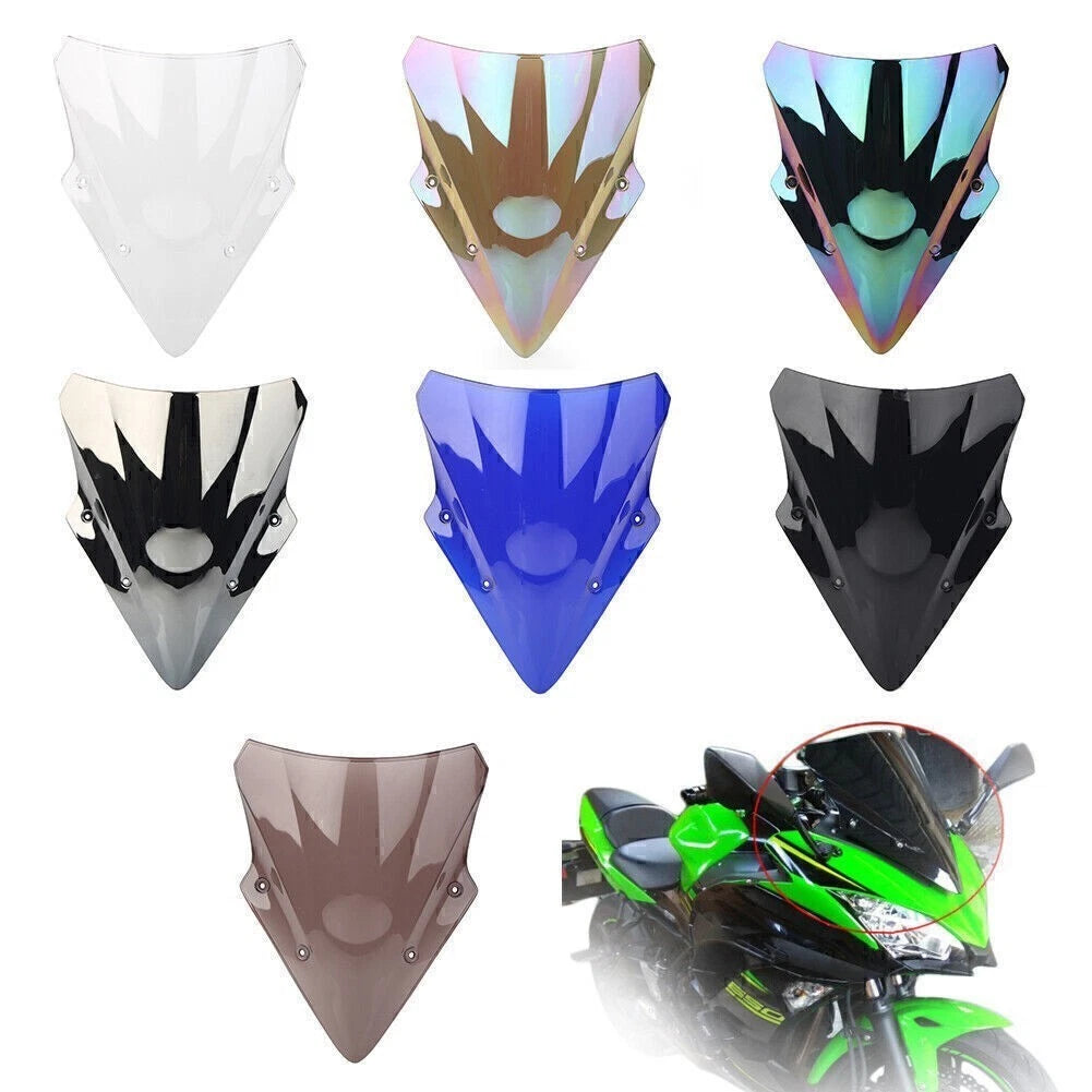 Dual Bubble Windscreen for Kawasaki Ninja 650 EX650 ER6F (2017–2019)
