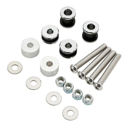 Chrome Sissy Bar Solo Rack Docking Hardware Kit for Harley Softail (2000–2017)