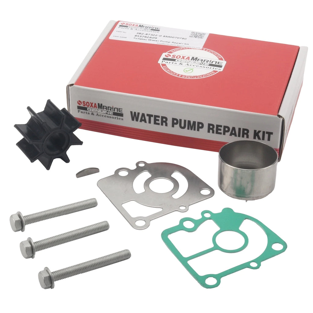 Outboard Water Pump Repair Kit for Nissan Tohatsu 9.9 15 18 20 HP (1990–2023)
