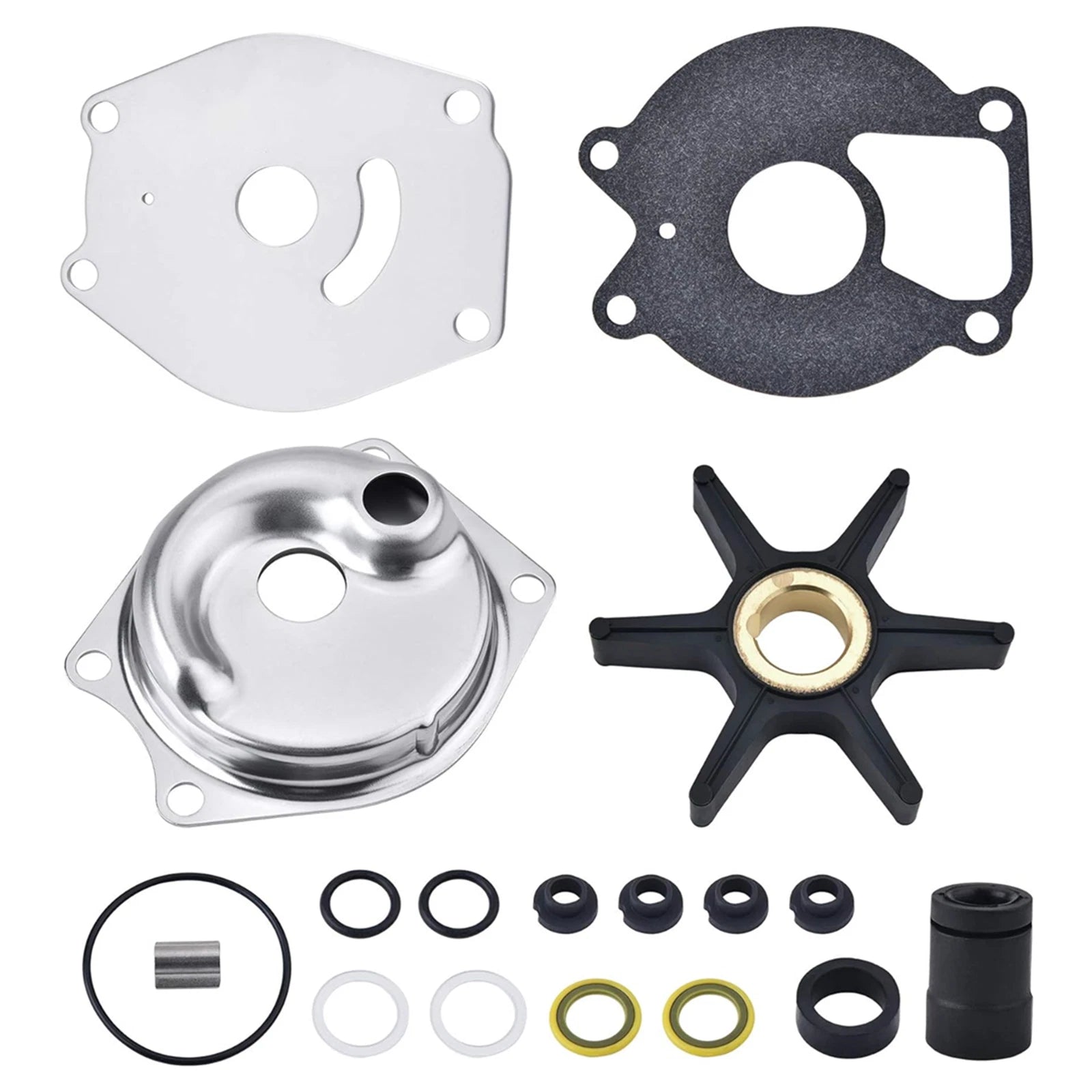 Water Pump Impeller Kit for Mercury Mariner 9.9-25 HP (46-99157T2, 99157A2)