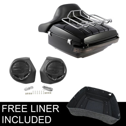 Trunk Rack Pad Speakers for Harley Touring Electra Glide (2014–2026)