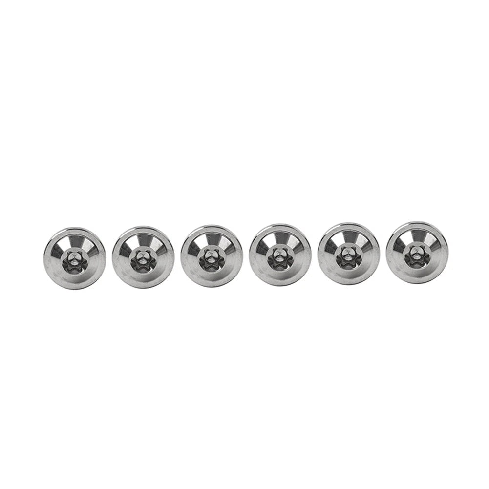 6X M5x30mm Titanium Alloy Torx Head Bolts for Motorcycle