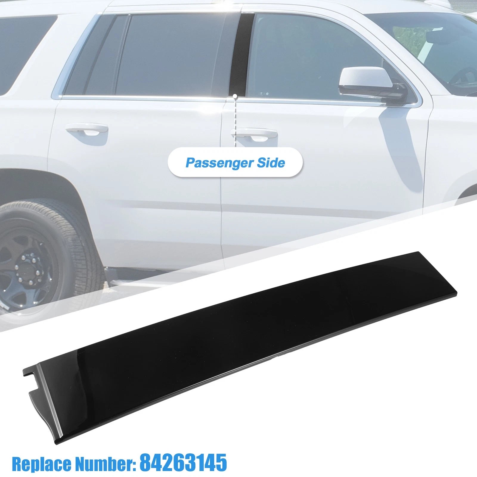 B Pillar Trim Panel Right Windshield Outer Replacement for Cadillac Chevy (2014–2019)