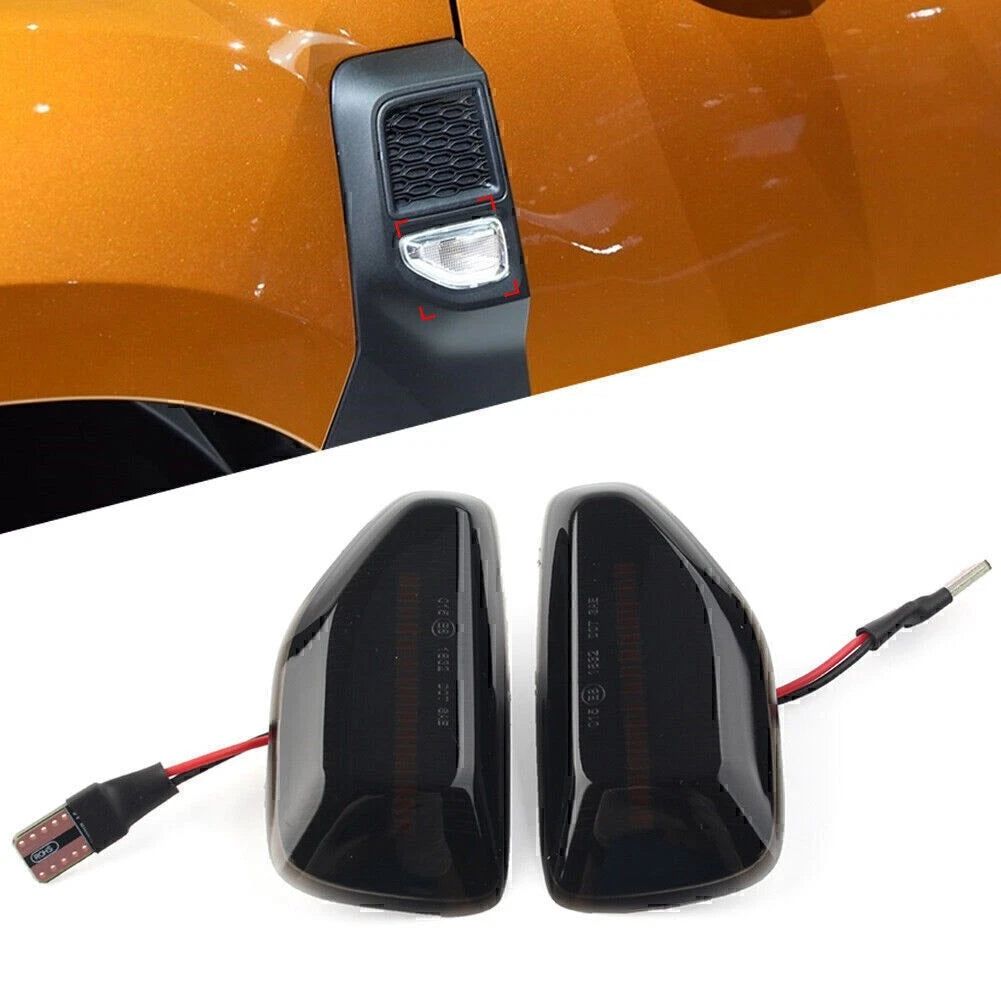 Smoked Led Side Marker Turn Signal Light For Dacia Logan II Sandero II 2012-2020