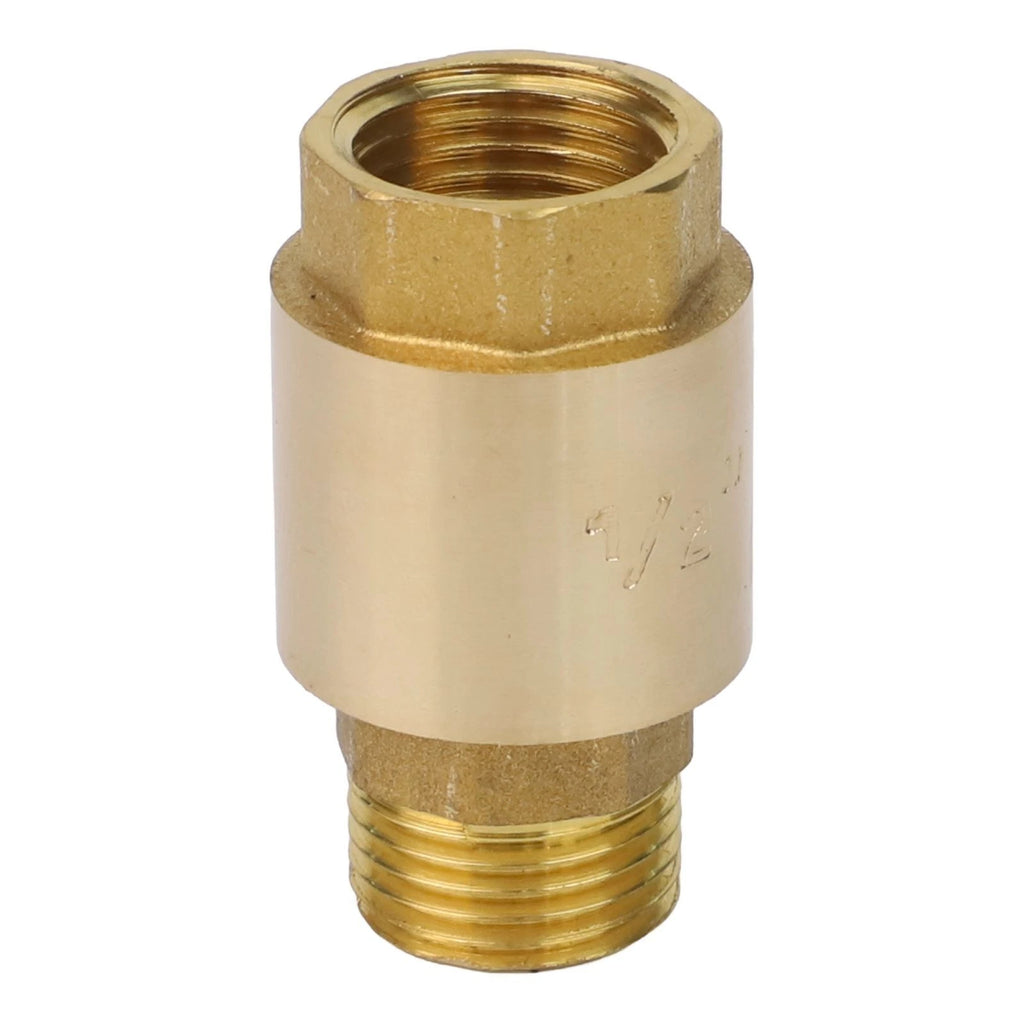 Brass Check Valve with Stainless Steel Spring for Secure Backflow Prevention