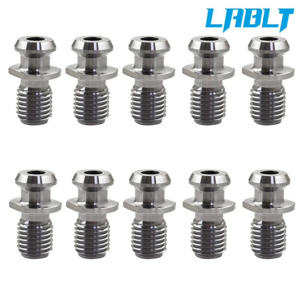 10Pcs Pull Stud Coolant Thru Retention Knob for Mazak (CAT50, 45°)