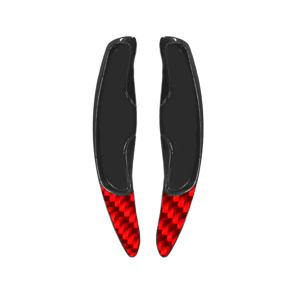 2X Red Steering Wheel Shift Paddle Extension for Porsche Cayenne 911 (2003–2020)