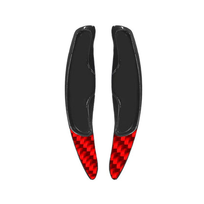 2X Red Steering Wheel Shift Paddle Extension for Porsche Cayenne 911 (2003–2020)
