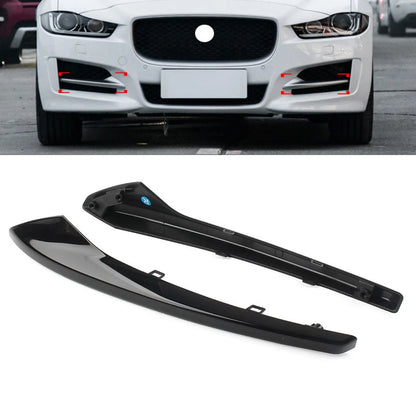 Pair Black Front Bumper Outer Grill Cover for Jaguar XE R-Sport (2015–2019)