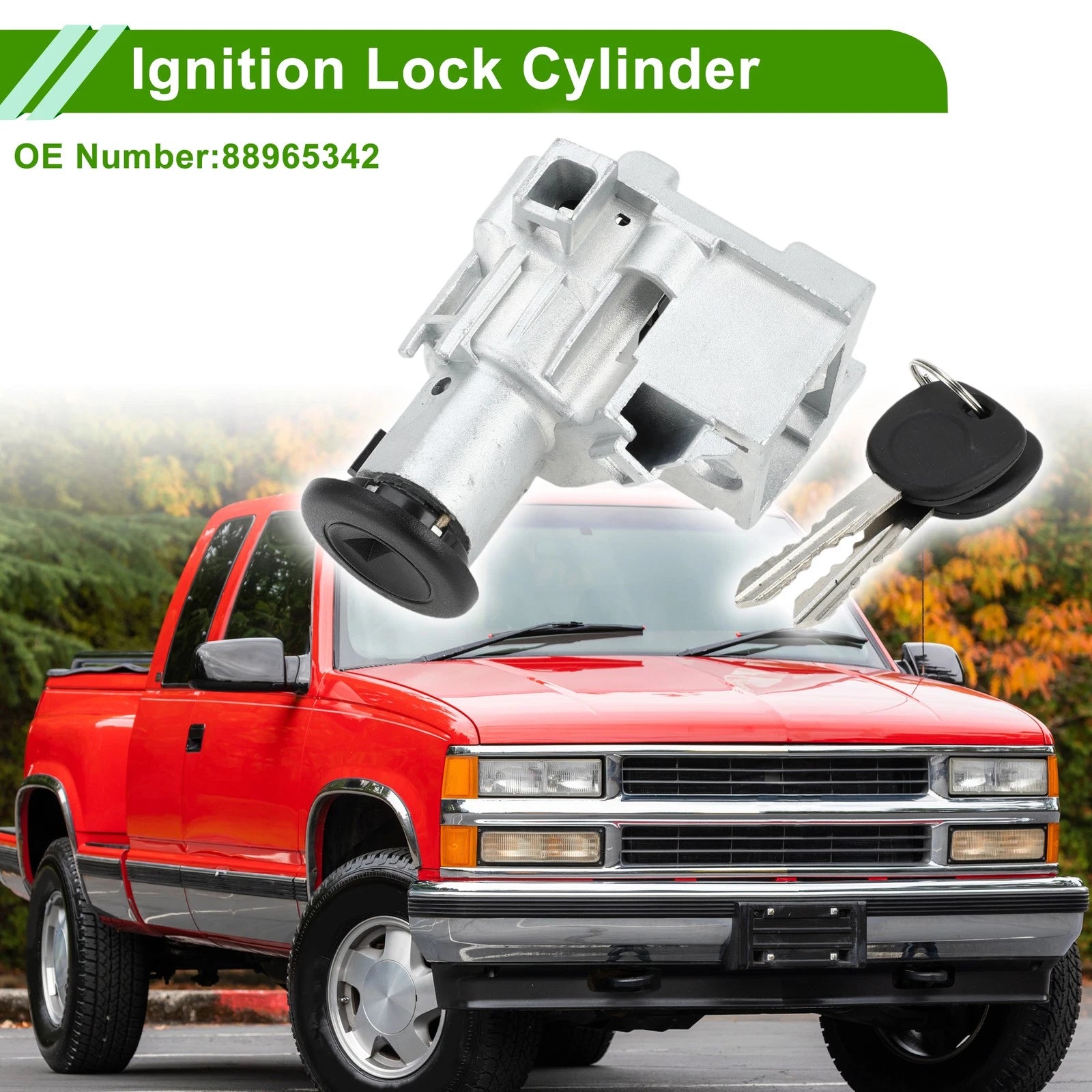 Ignition Lock Cylinder OEM Replacement for Chevrolet Silverado 1500 3500 (2001–2006)