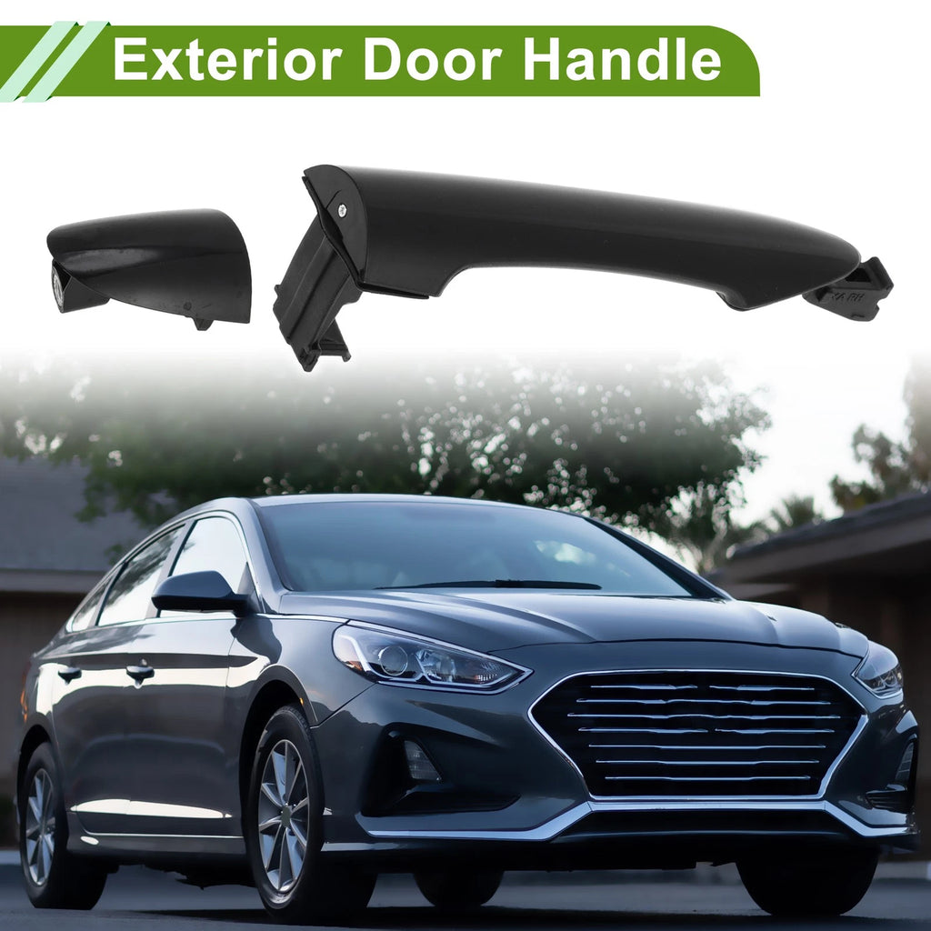 Exterior Door Handle Replacement for Hyundai for Kia Picanto 2011–2016 Rear Right Black