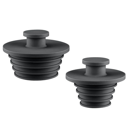 Silicone Sink Stopper 2 Pack for Bathtub Drain Plug (Universal Fit)