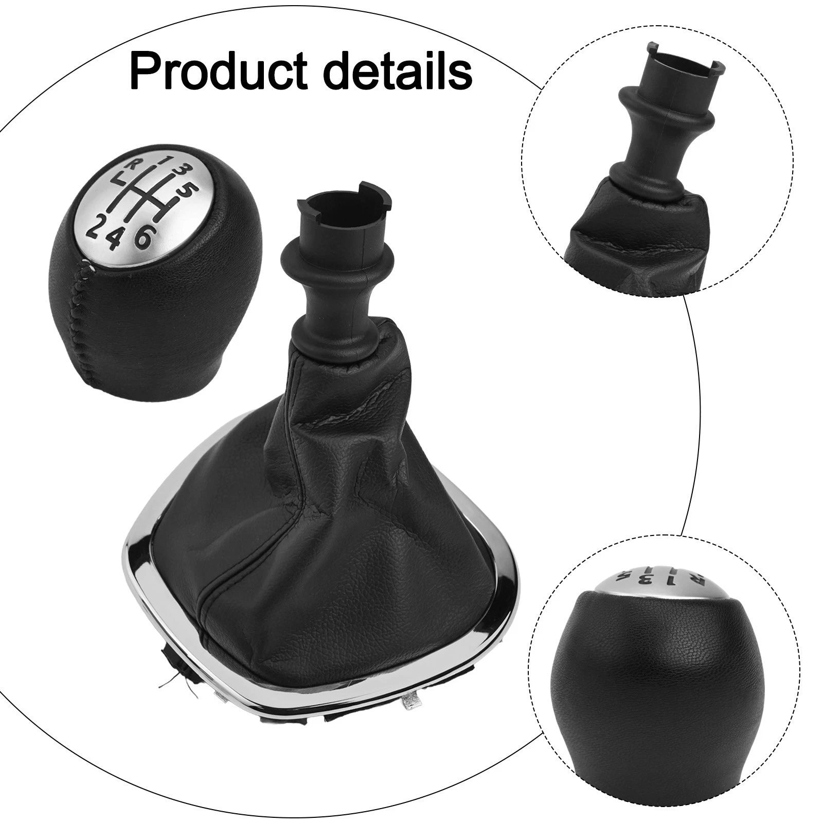 Gear Shift Knob with Leather Cover for Trafic III (2003–2014)