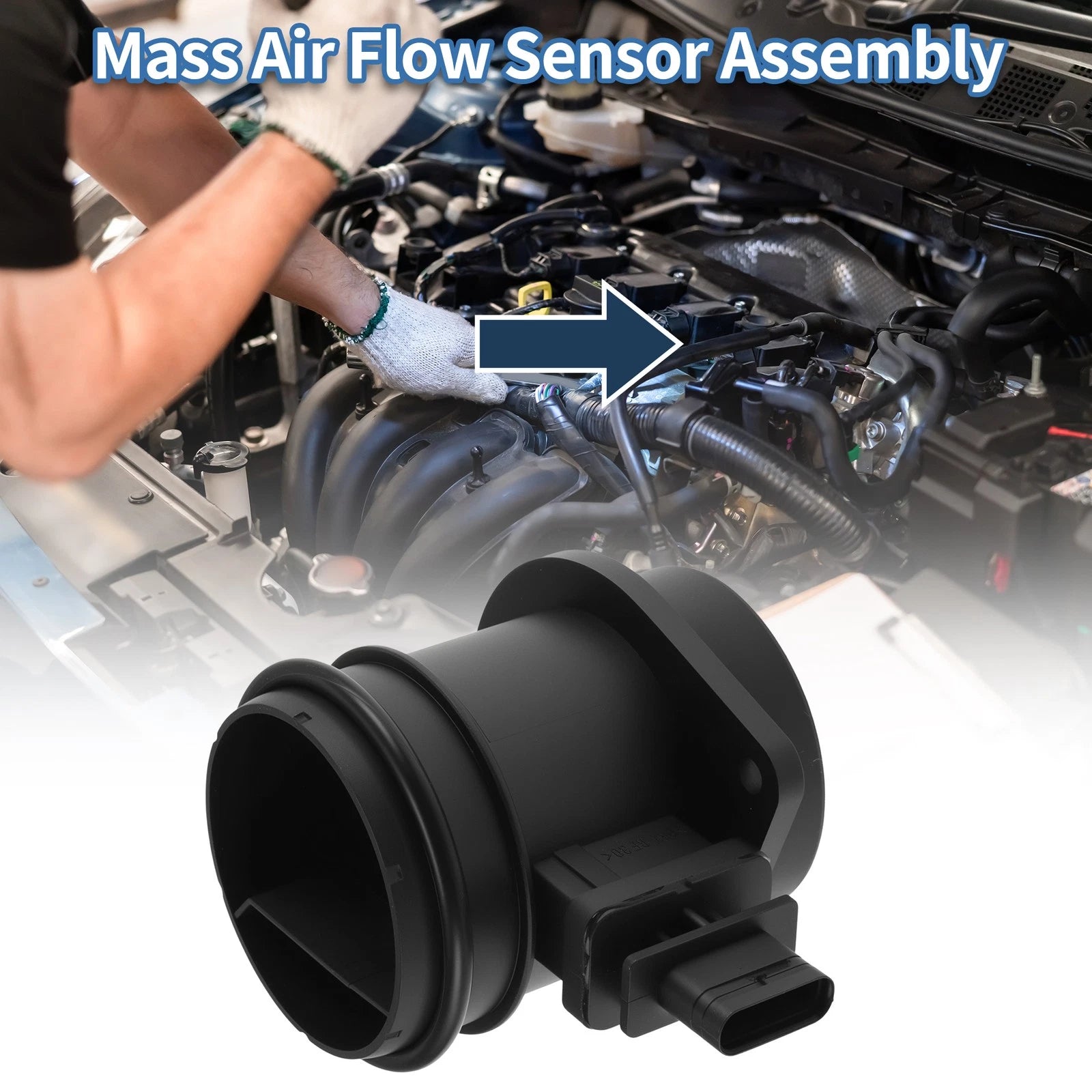 Mass Air Flow Sensor Assembly 13627582553 for Mini Cooper (2002–2006)