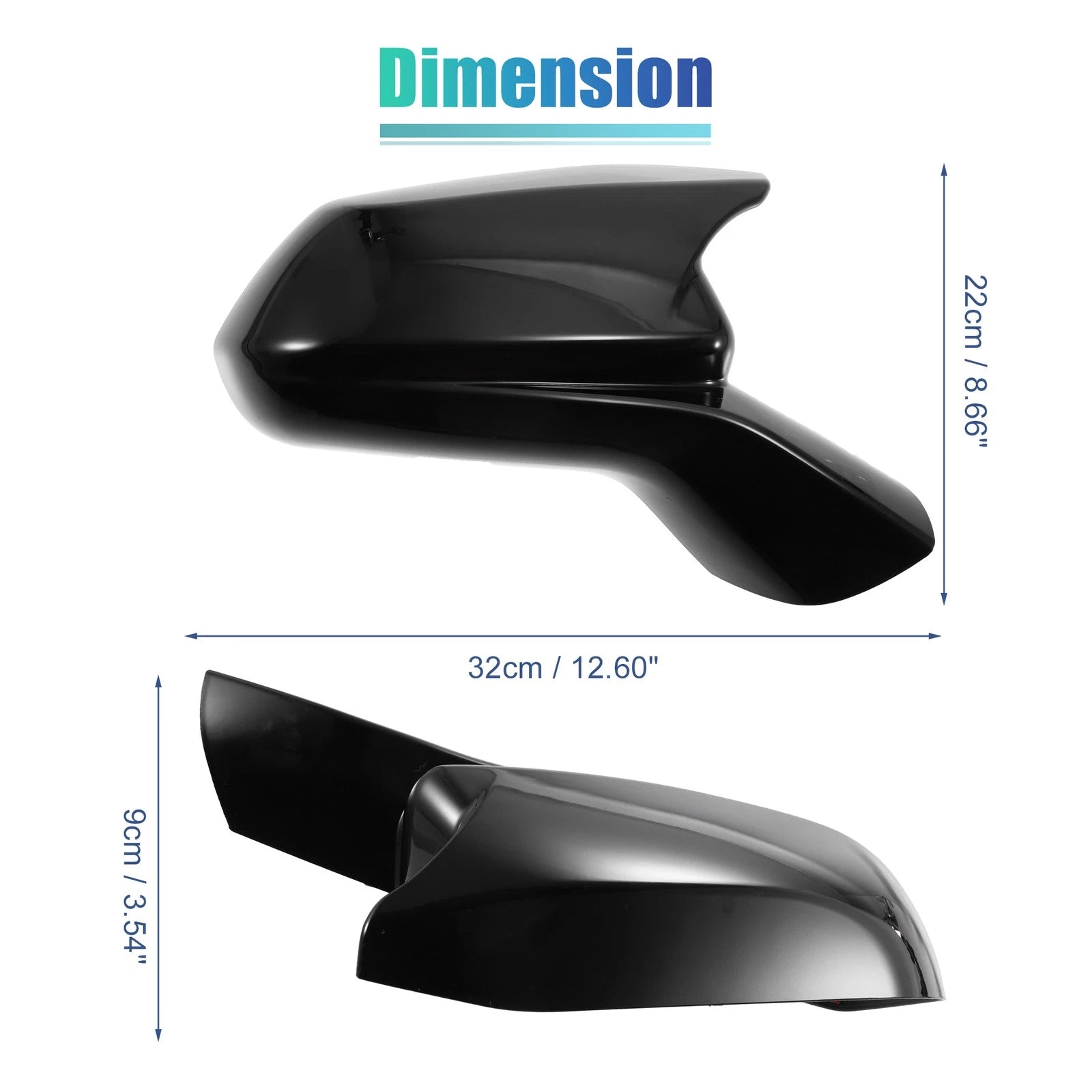 Pair Rearview Side Mirror Cover Trim Replacement for Chevrolet Camaro (2016–2023)