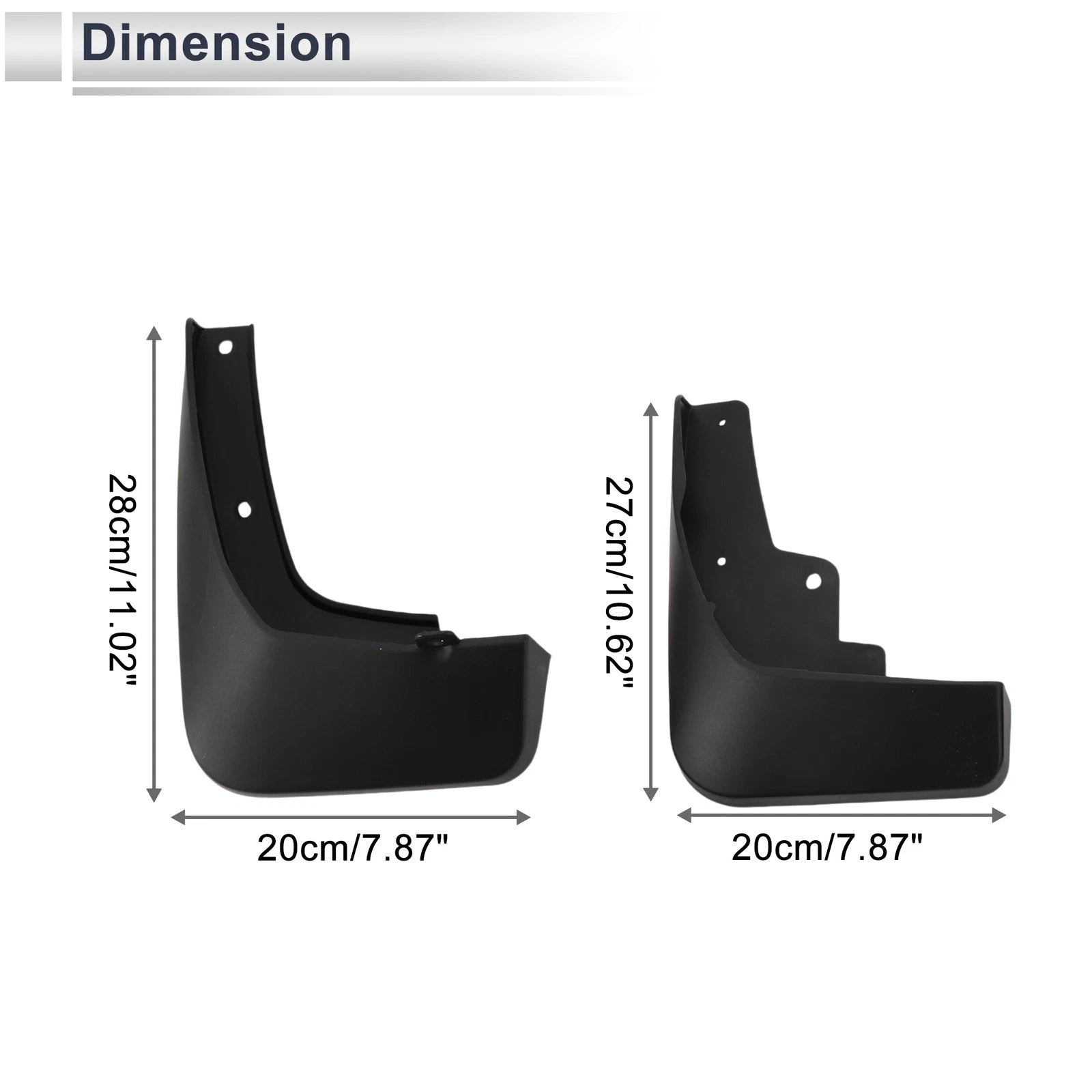 Mud Flaps Splash Guards 1 Set for Mazda CX-4 (2020–2023)