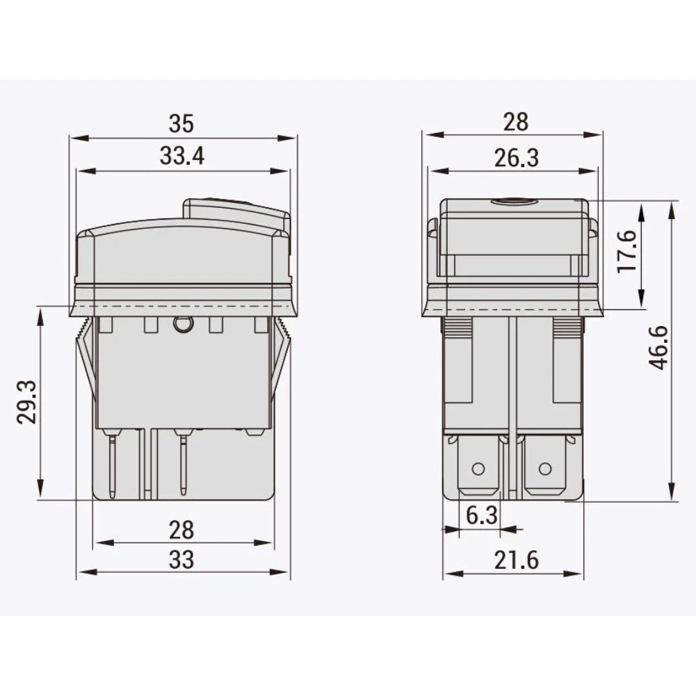 Push Button Switch for High Pressure Washer (20A 125V)