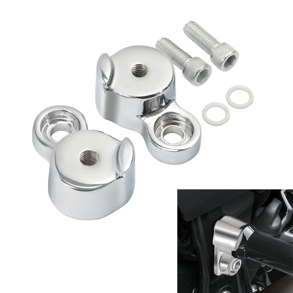 Chrome Passenger Footpegs Peg Mounting Kit for Harley FXDR FXDRS (2019–2024)
