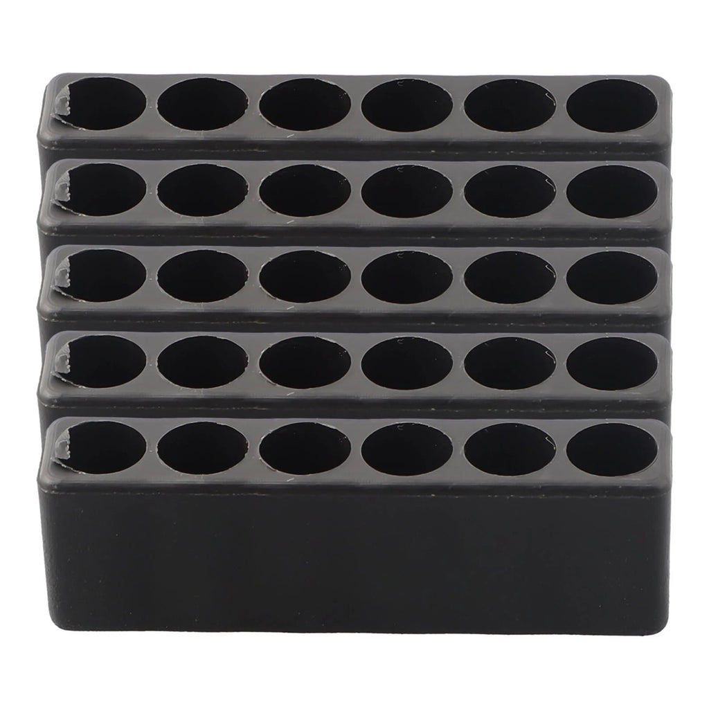 6-Hole Screwdriver Bit Organizer for Hex Shank Bits