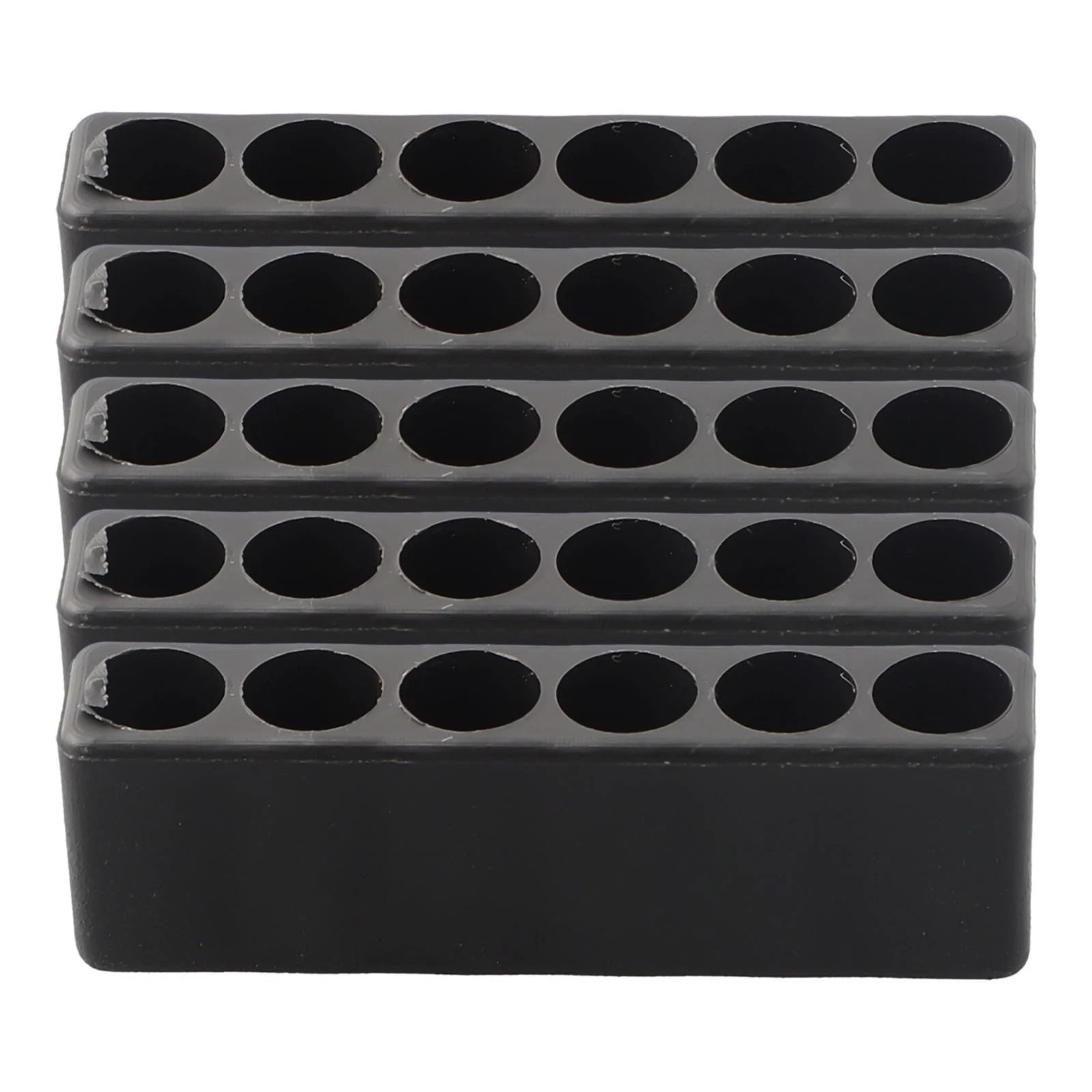 6-Hole Screwdriver Bit Organizer for Hex Shank Bits
