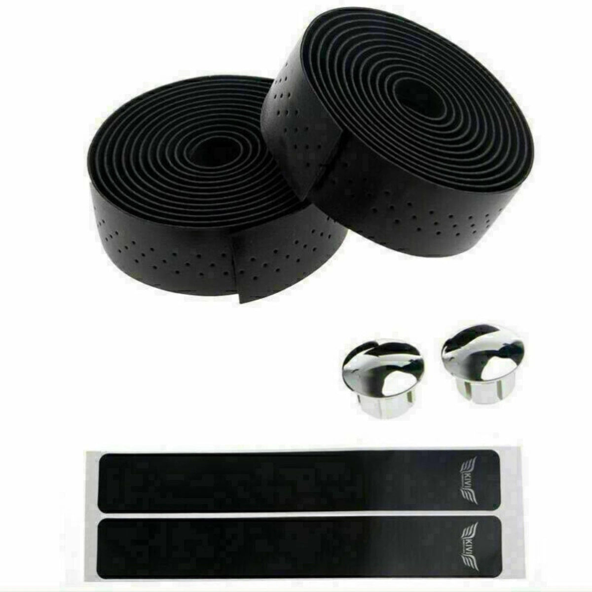 2X Breathable Leather Handlebar Grip Tape for Road Bike