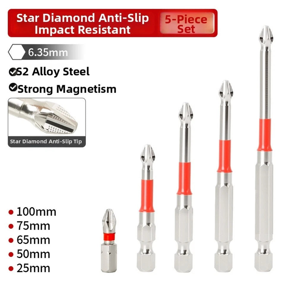 PH2 Magnetic Screwdriver Bit Set of 2 (65mm, 75mm)