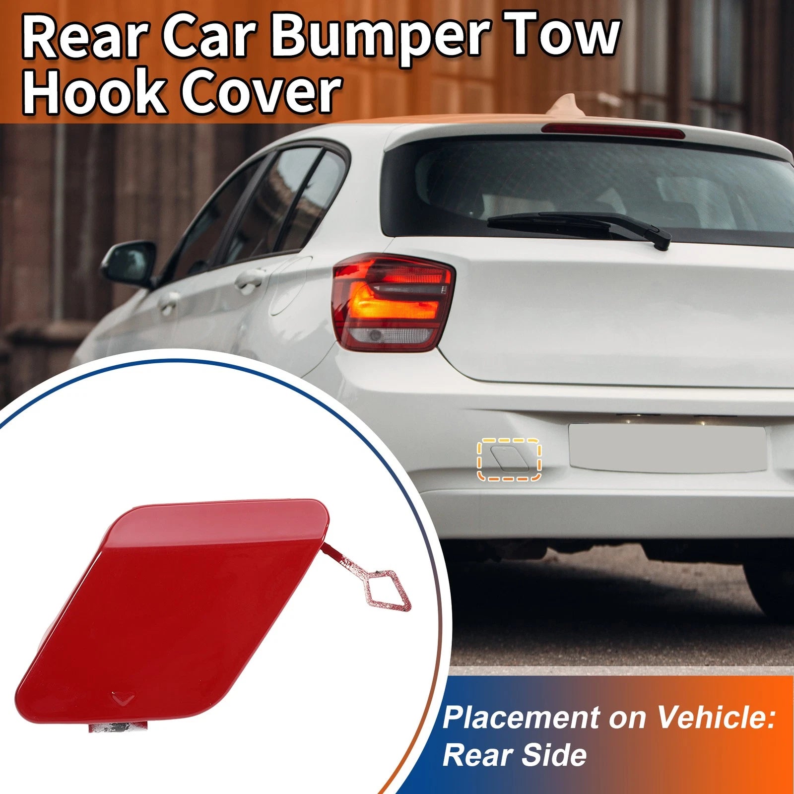 Rear Tow Hook Cover Replacement for BMW 1 Series F20 (2011–2019)