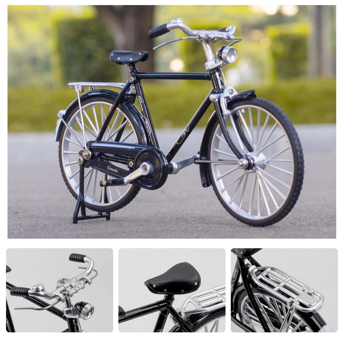 Miniature Alloy Bicycle Model 1:10 Scale Toy