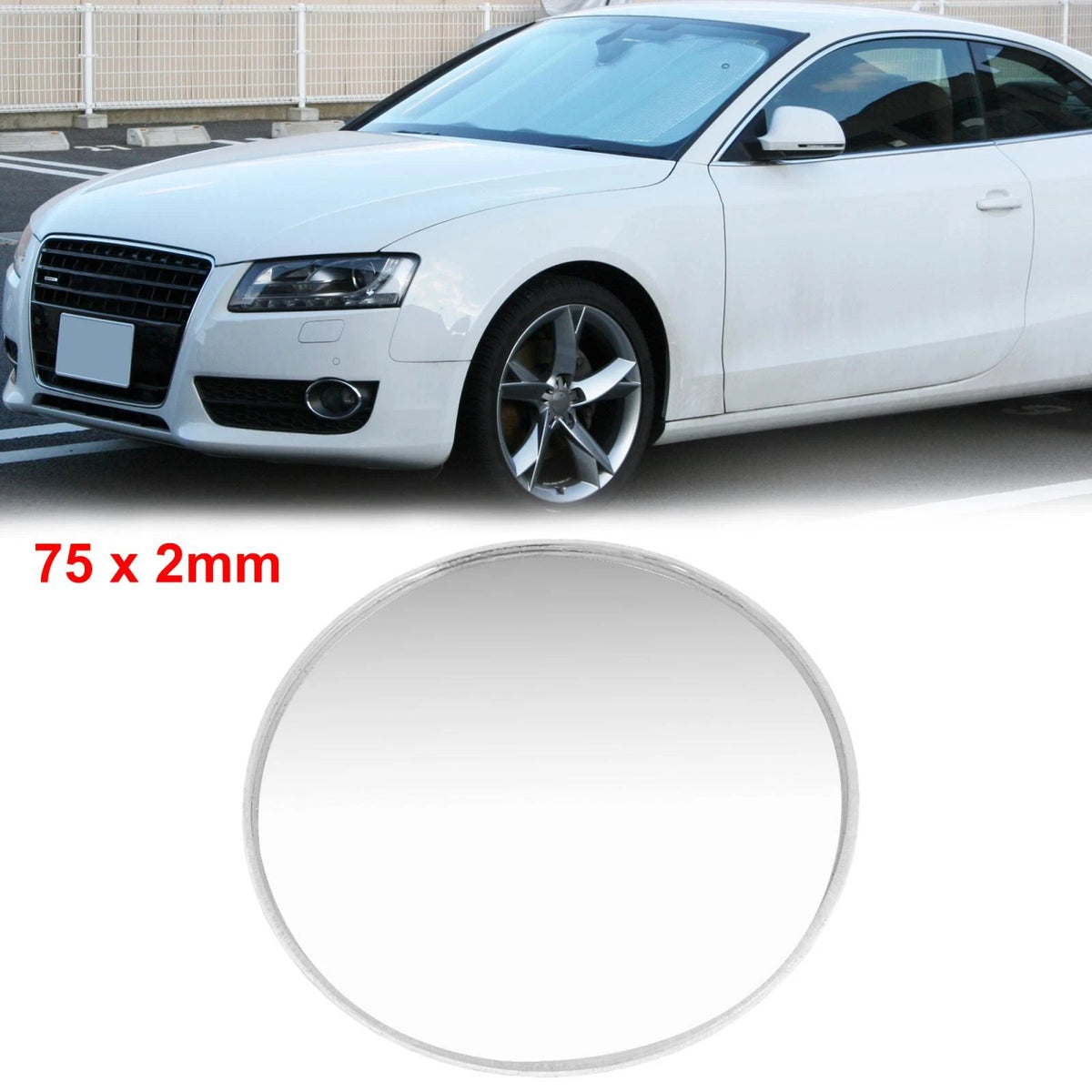 75mm Round Adhesive Rear View Blind Spot Mirror for Automobile Car