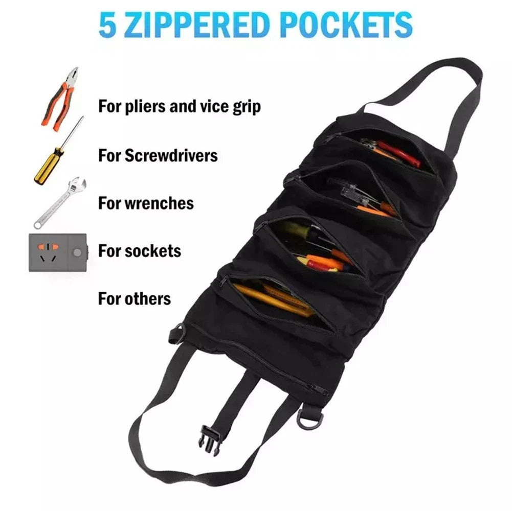 Tool Storage Solution with Reinforced Seams and Anti Rust Zippers