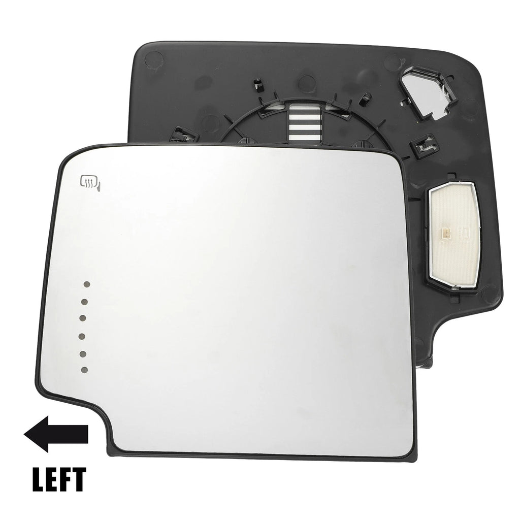 Rearview Mirror Glass Left Upper Heated for Chevrolet Silverado 1500 (2014–2018)