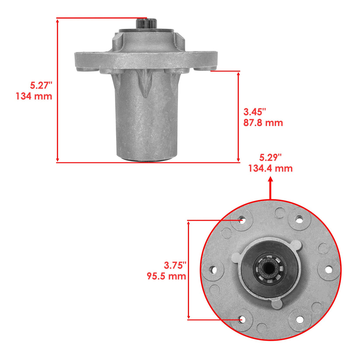 Deck Spindle Replacement for Snapper SPX2342 SPX2542 SPX2348 SPX310 (42-48 in)