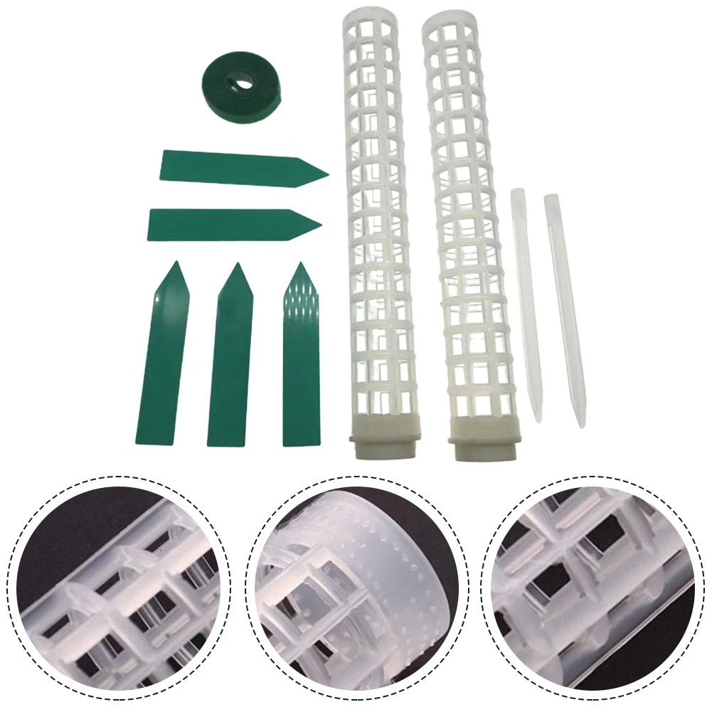 Moss Poles for Climbing Plants - Set of 2 Plant Tie Columns
