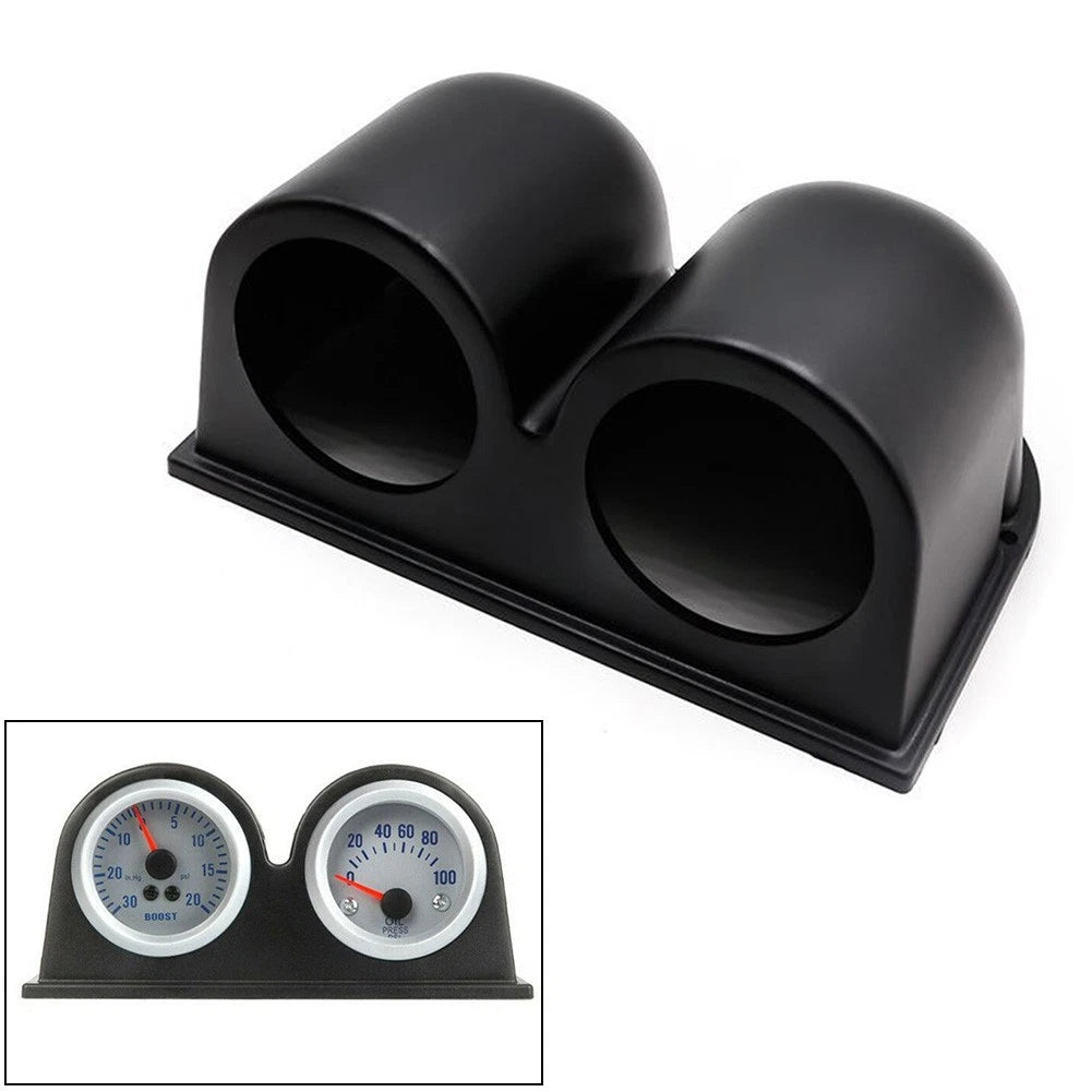 Dash Gauge Pod Holder for Dual Auto Gauges 2in/52mm (Universal)