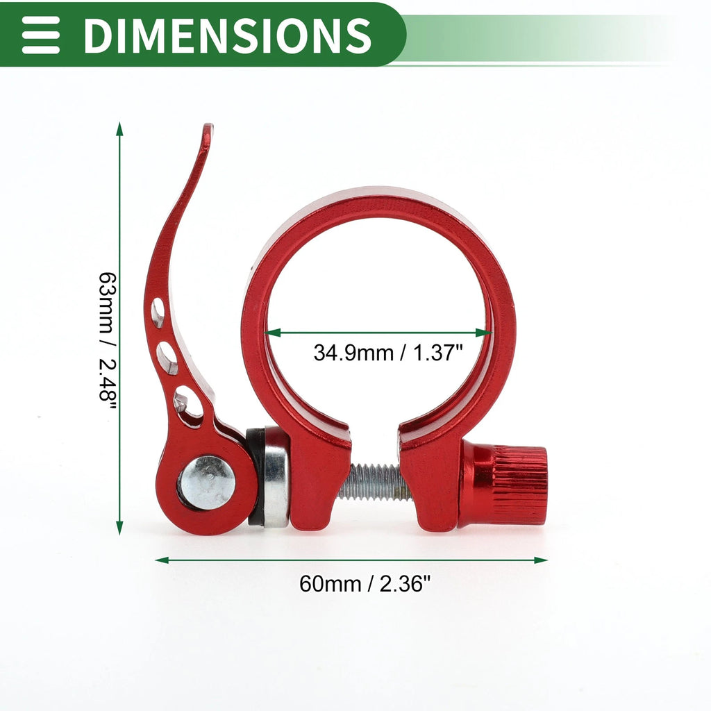 Seatpost Clamp Collar 34.9mm Replacement for Universal Bike Bicycle (All)