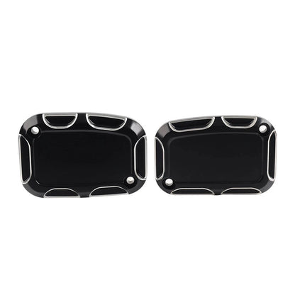 2X Front Brake Master Cylinder Covers for Harley Street Glide, Road King, V-Rod