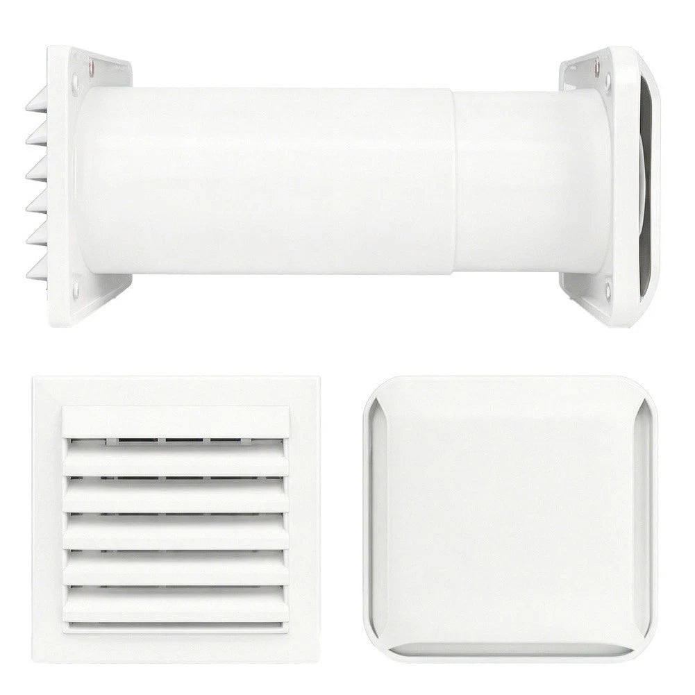 Adjustable Length Wall Air Cap for Brick or Concrete Walls
