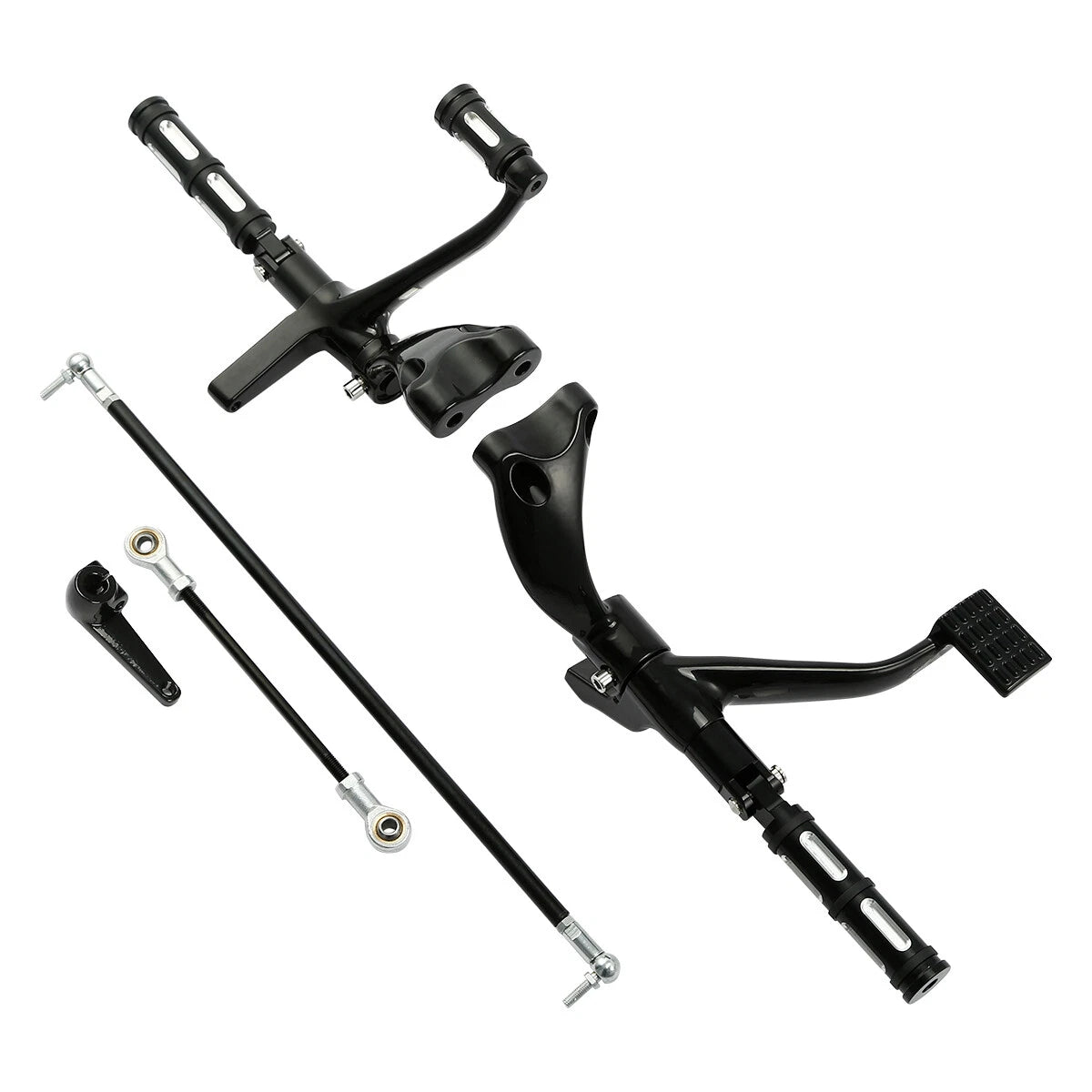 Forward Control Pegs Linkage for Harley Sportster 883 1200 (2004–2013) Black