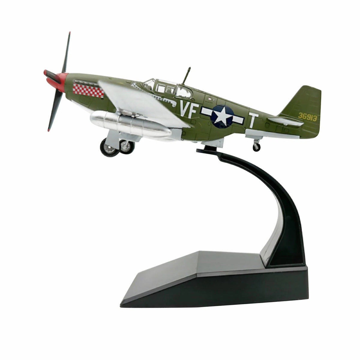 P-51 Mustang Fighter Aircraft Model (1/72 Scale) Display Souvenir