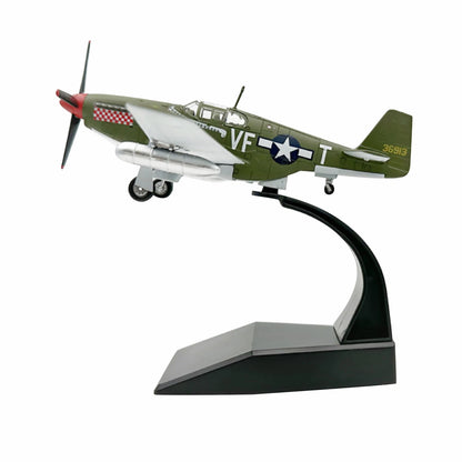 P-51 Mustang Fighter Aircraft Model (1/72 Scale) Display Souvenir