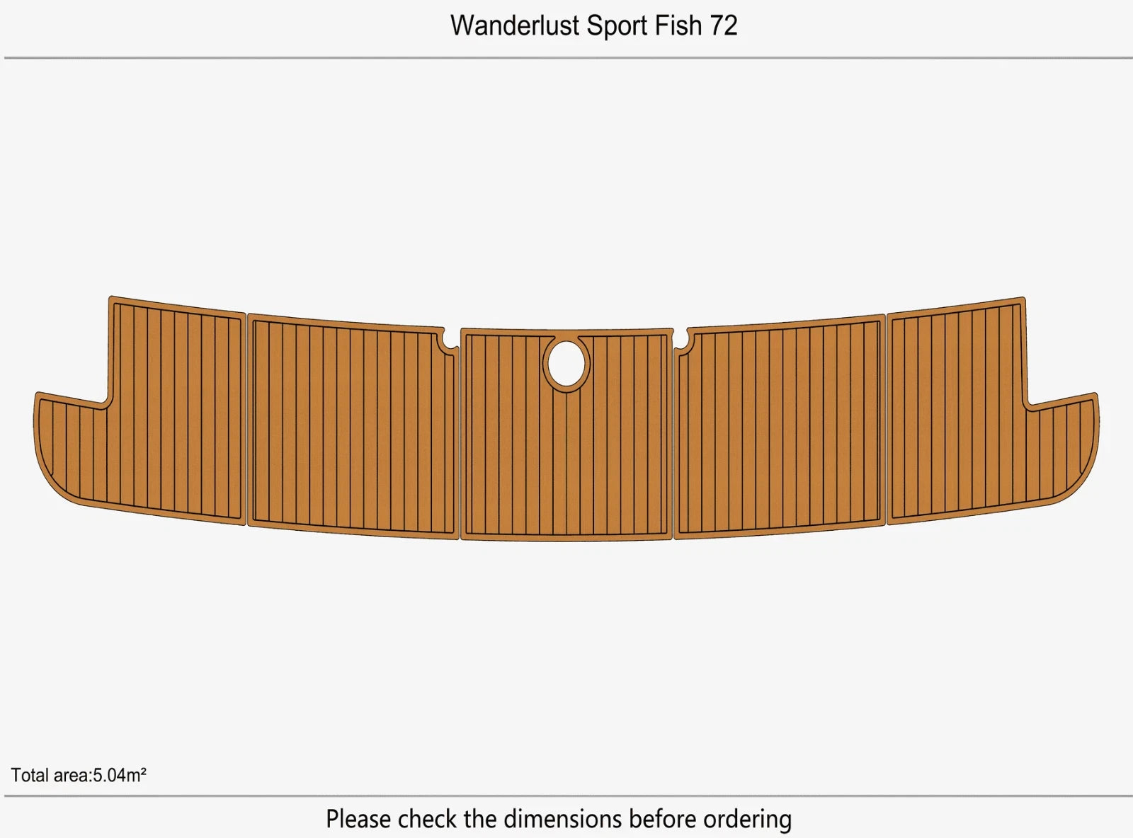 EVA Swim Platform Pads for Wanderlust Sport Fish 72