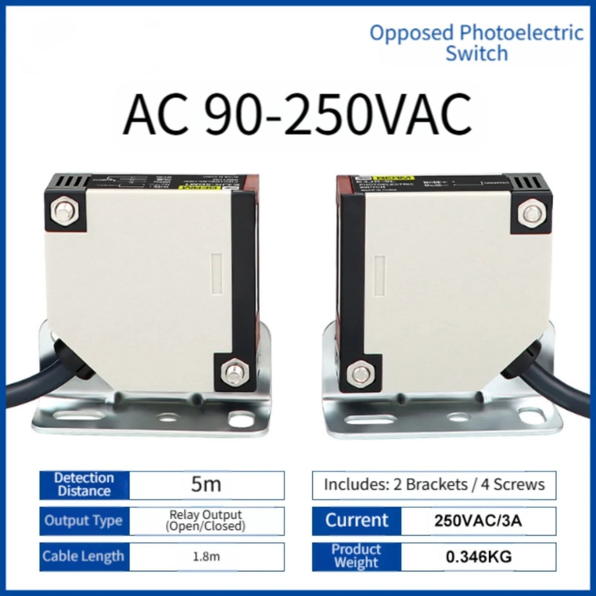Reflective Photoelectric Infrared Sensor Switch for