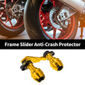 Frame Slider Anti-Crash Protector 175mm Aluminum for Motorcycle Gold Tone