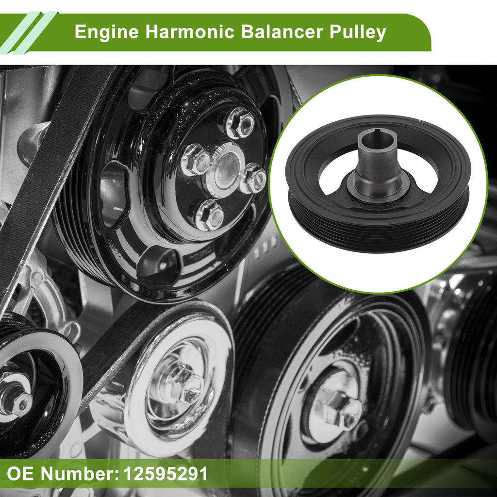 Engine Harmonic Balancer Crankshaft Pulley for Buick LaCrosse (2010–2016)