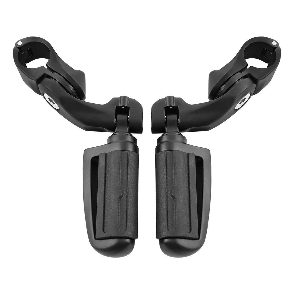 Matte Black 32mm Short Angled Highway Bar Engine Guard Pegs for