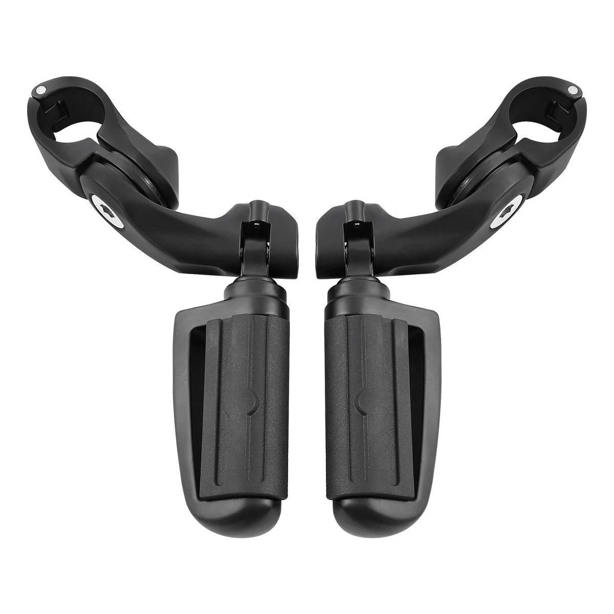 Matte Black 32mm Short Angled Highway Bar Engine Guard Pegs for